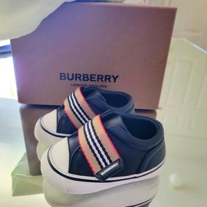 Kids Burberry Alan Stripe Sneakers